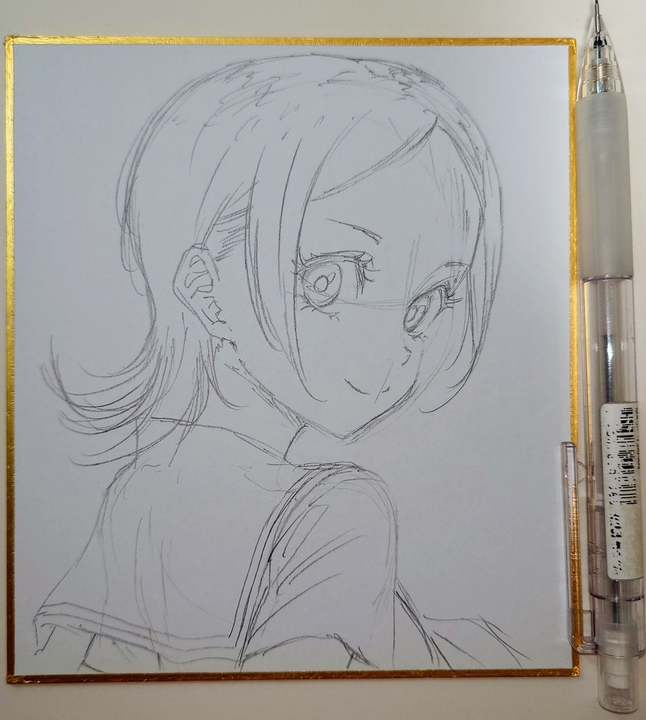 オリジナルイラスト 小色紙