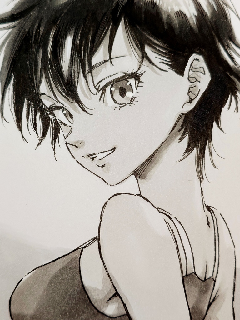 オリジナルイラスト　小色紙