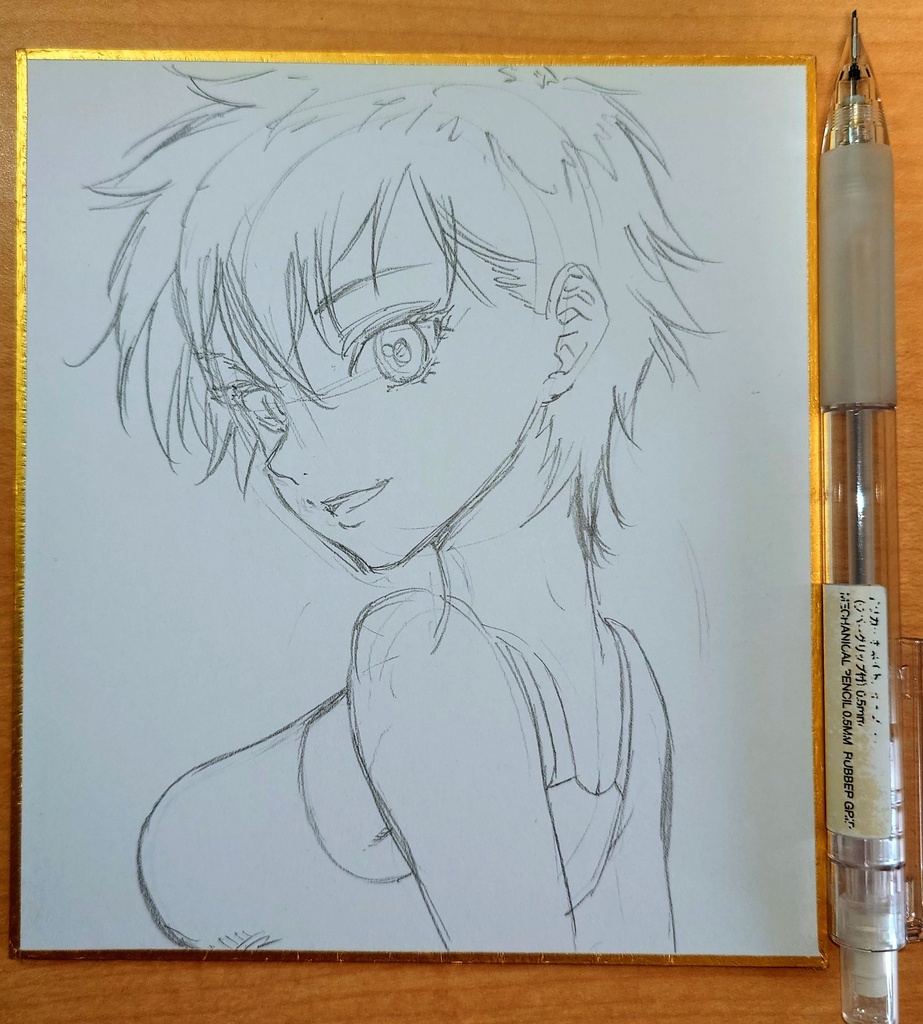 オリジナルイラスト 小色紙