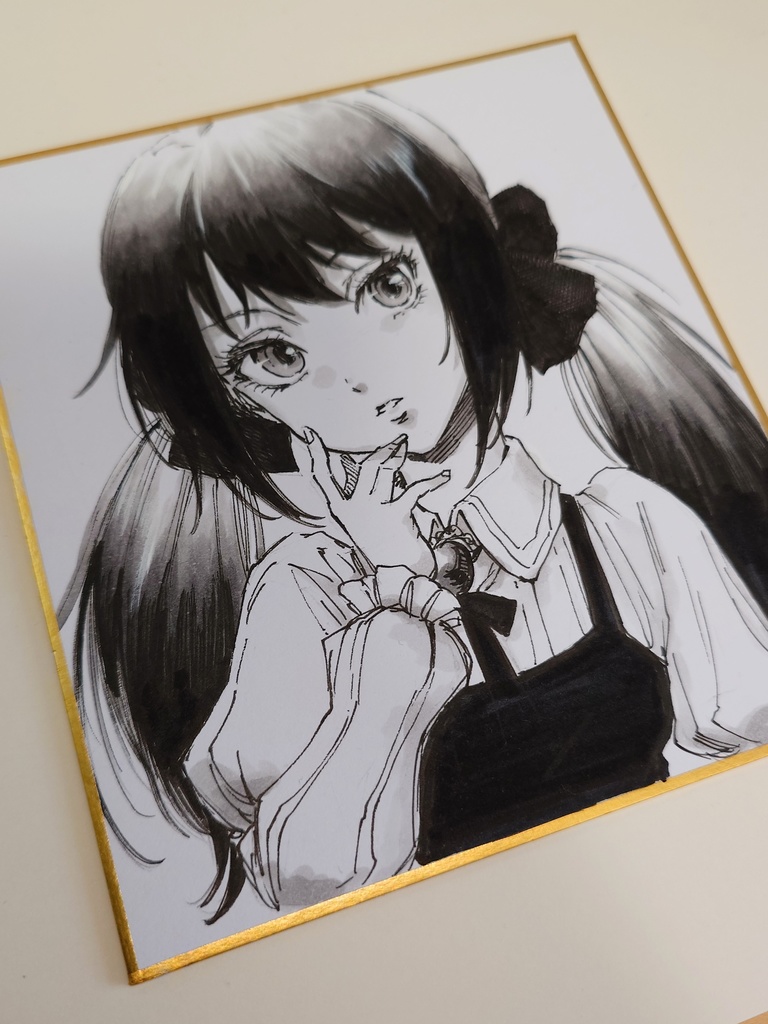 オリジナルイラスト 小色紙