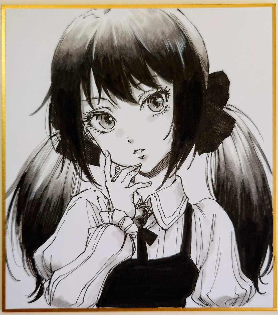 オリジナルイラスト 小色紙