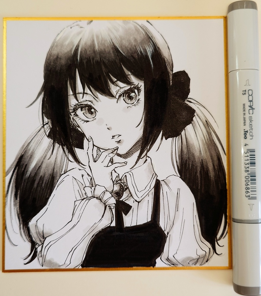 オリジナルイラスト 小色紙