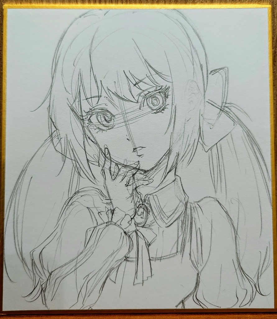 オリジナルイラスト 小色紙