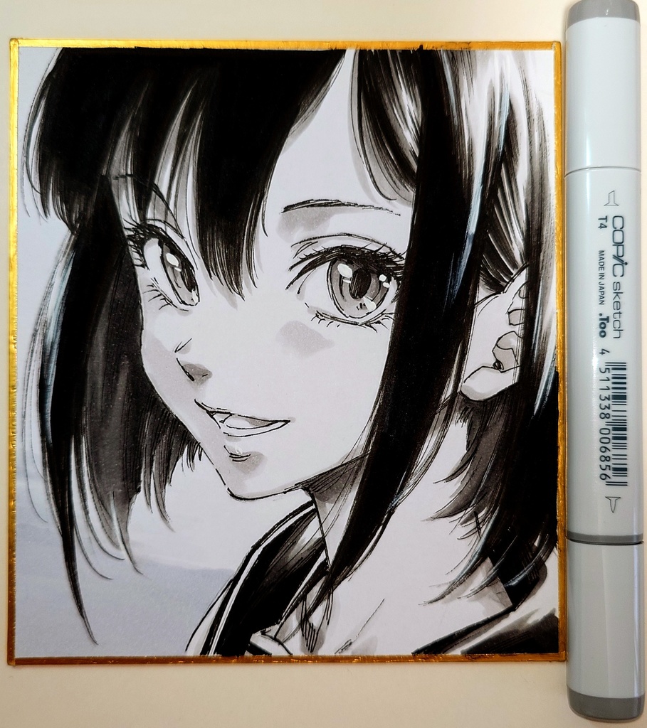 オリジナルイラスト 小色紙
