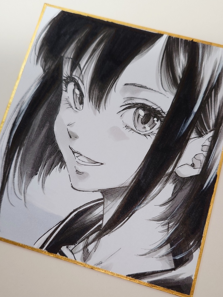 オリジナルイラスト 小色紙