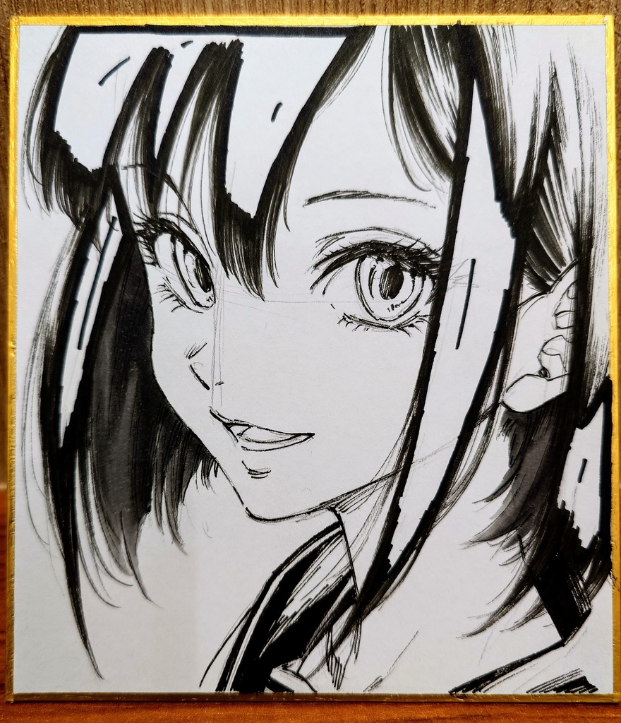 オリジナルイラスト 小色紙