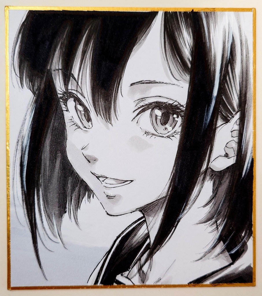 オリジナルイラスト 小色紙