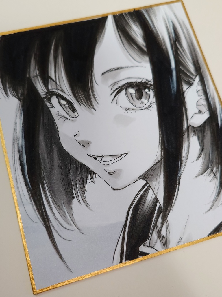 オリジナルイラスト 小色紙