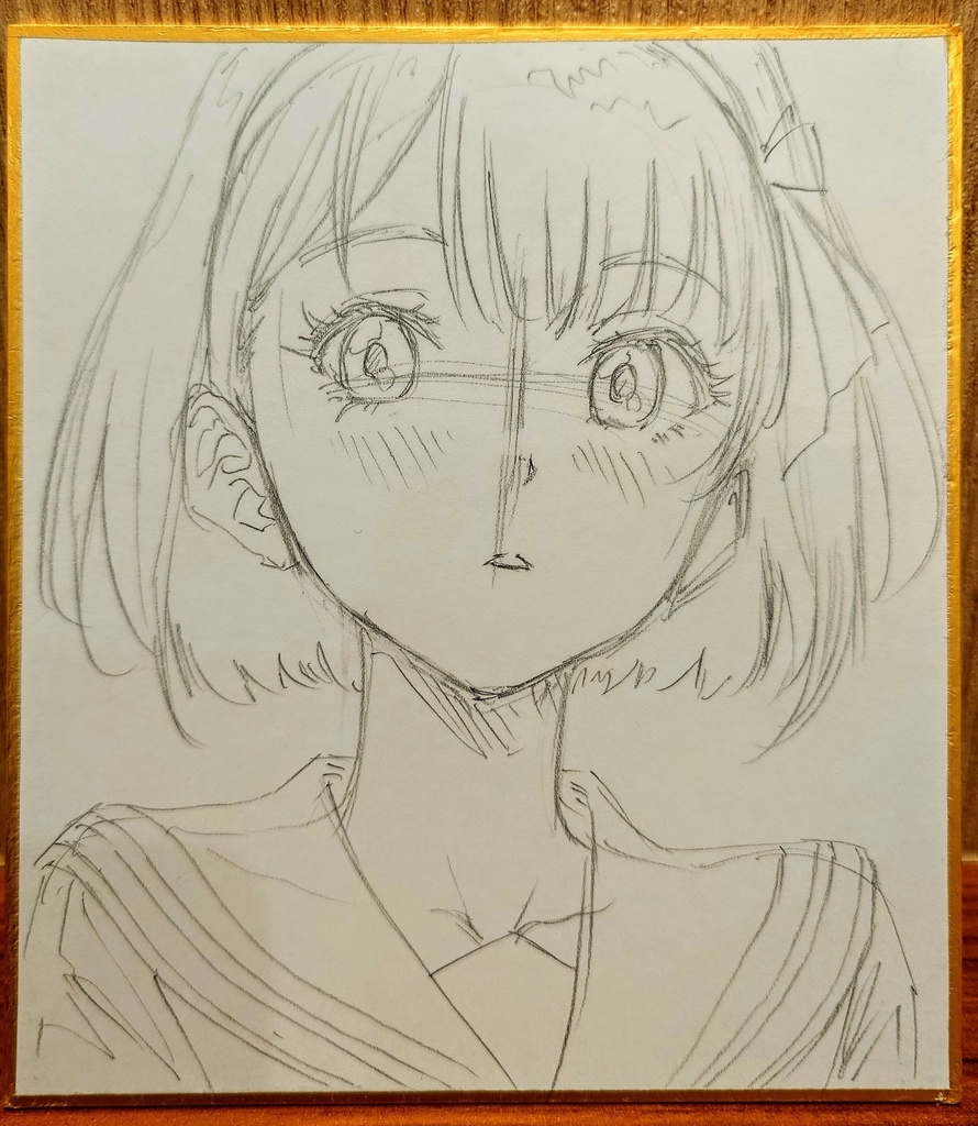 オリジナルイラスト 小色紙