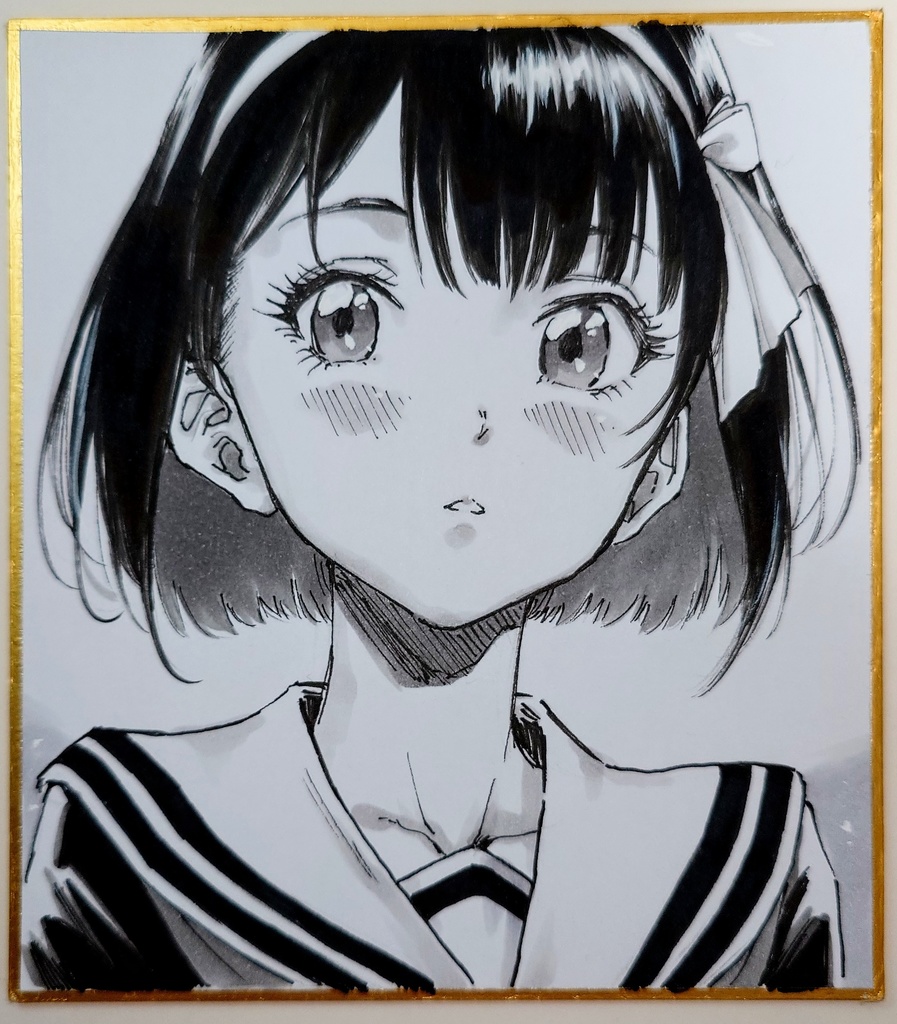 オリジナルイラスト 小色紙