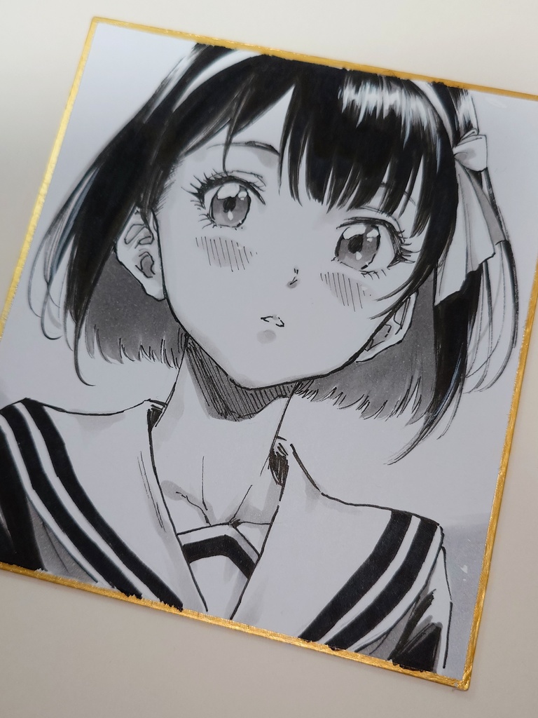 オリジナルイラスト 小色紙