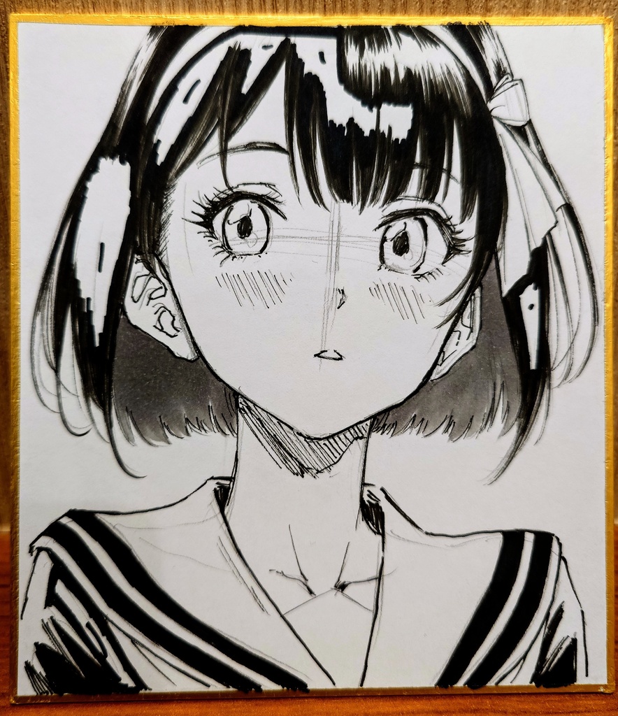 オリジナルイラスト 小色紙