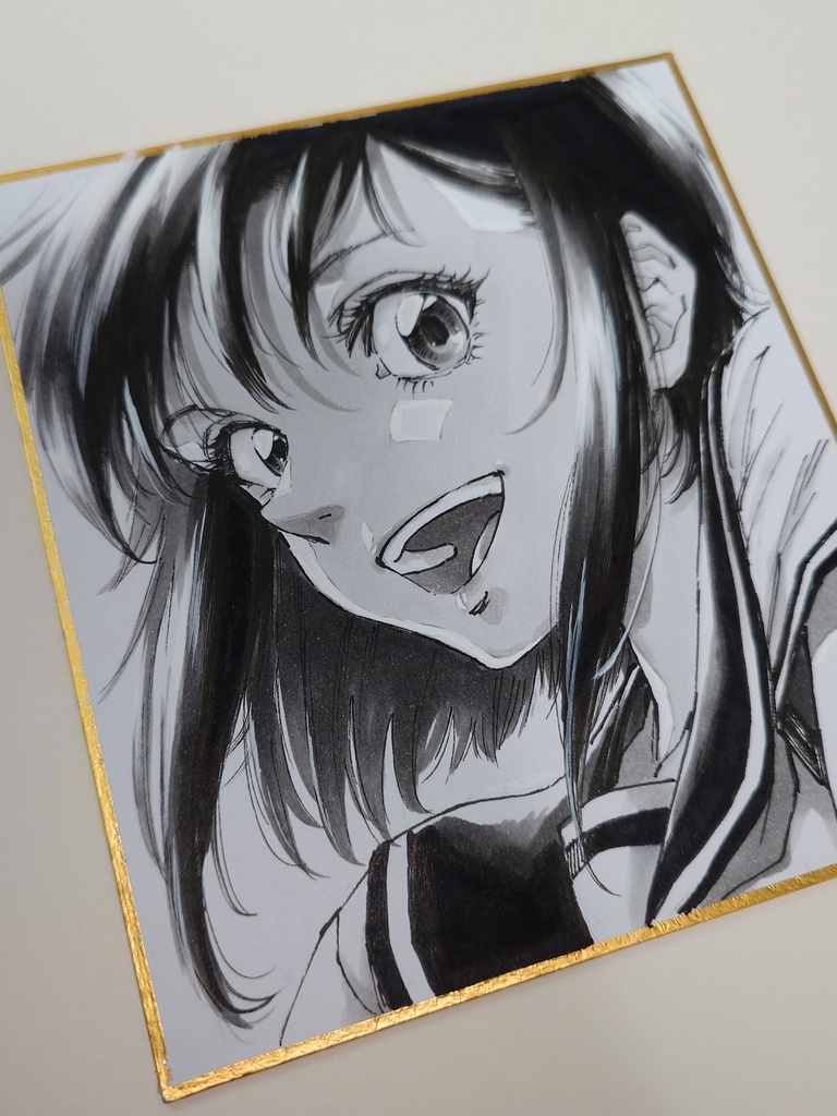 オリジナルイラスト 小色紙