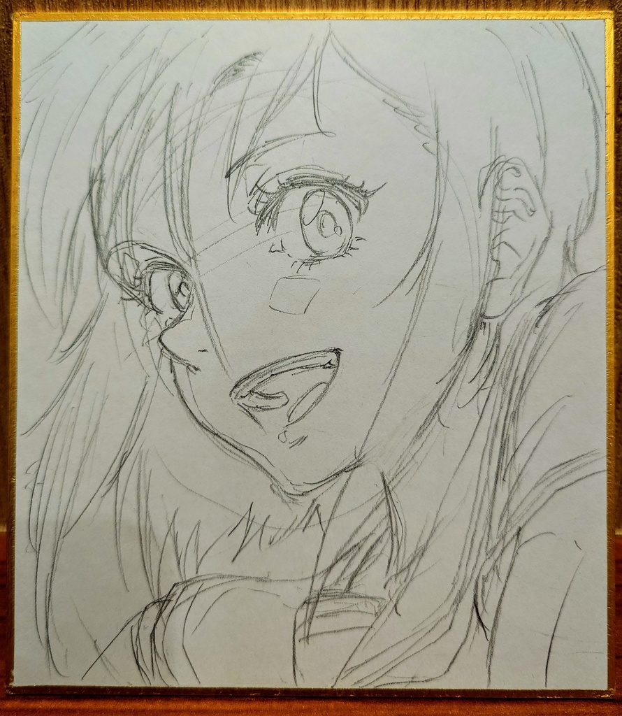 オリジナルイラスト 小色紙