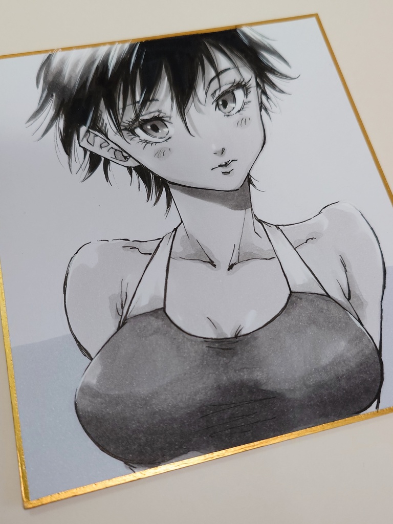 オリジナルイラスト 小色紙