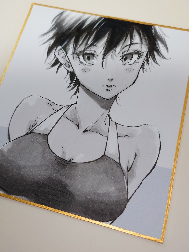オリジナルイラスト 小色紙