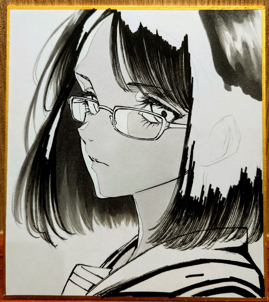 オリジナルイラスト 小色紙