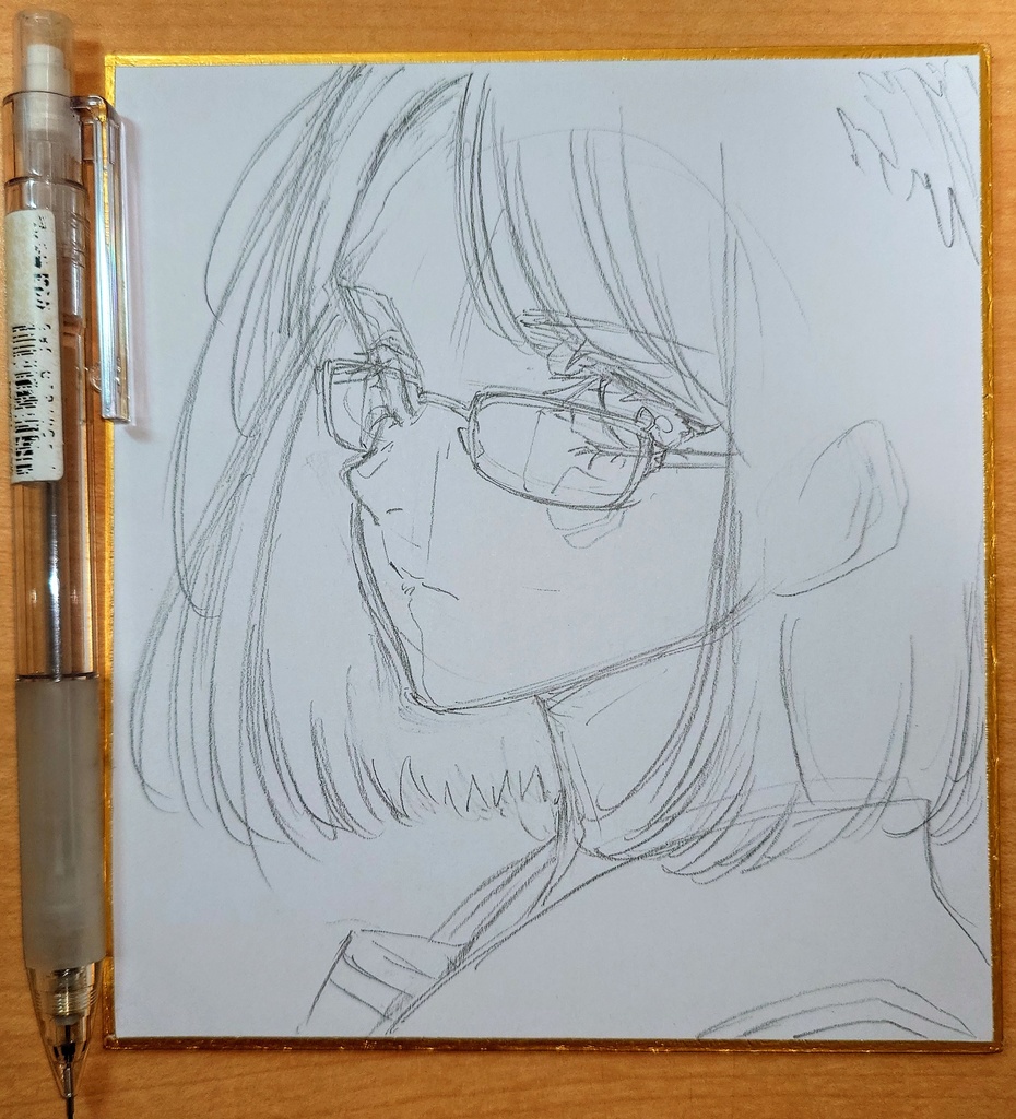 オリジナルイラスト 小色紙