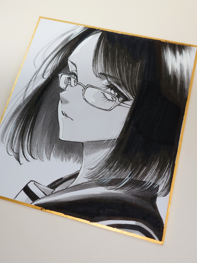 オリジナルイラスト 小色紙