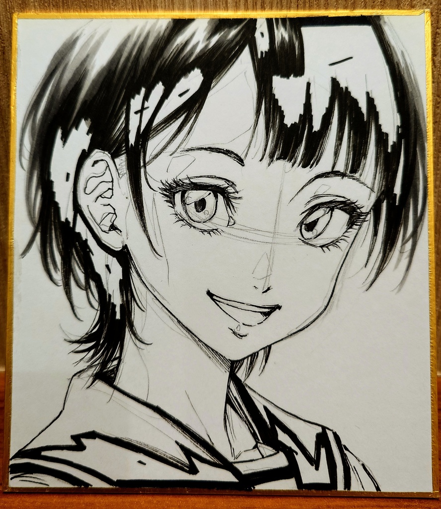 オリジナルイラスト 小色紙
