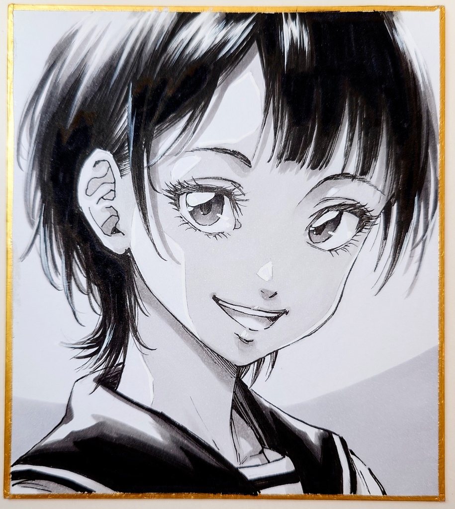 オリジナルイラスト 小色紙