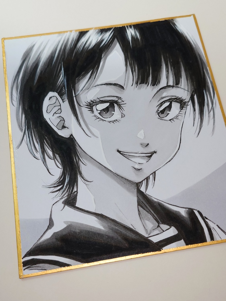オリジナルイラスト 小色紙