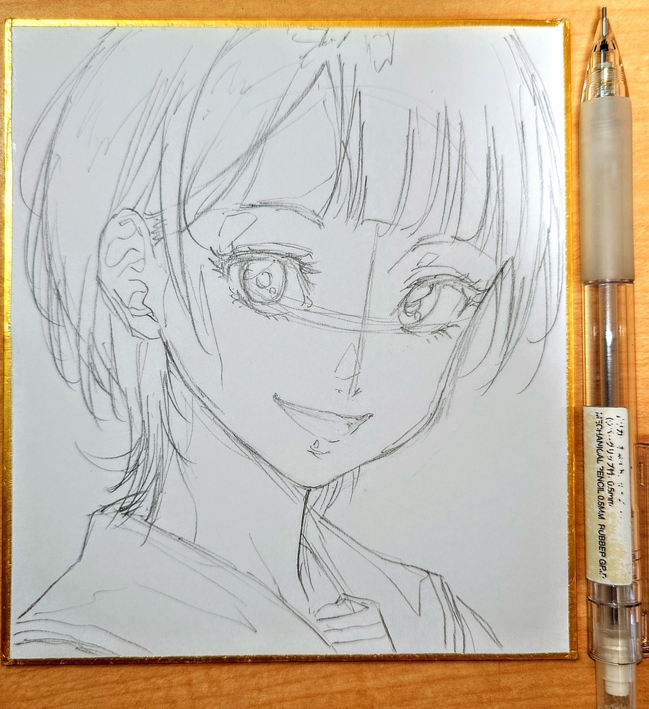 オリジナルイラスト 小色紙