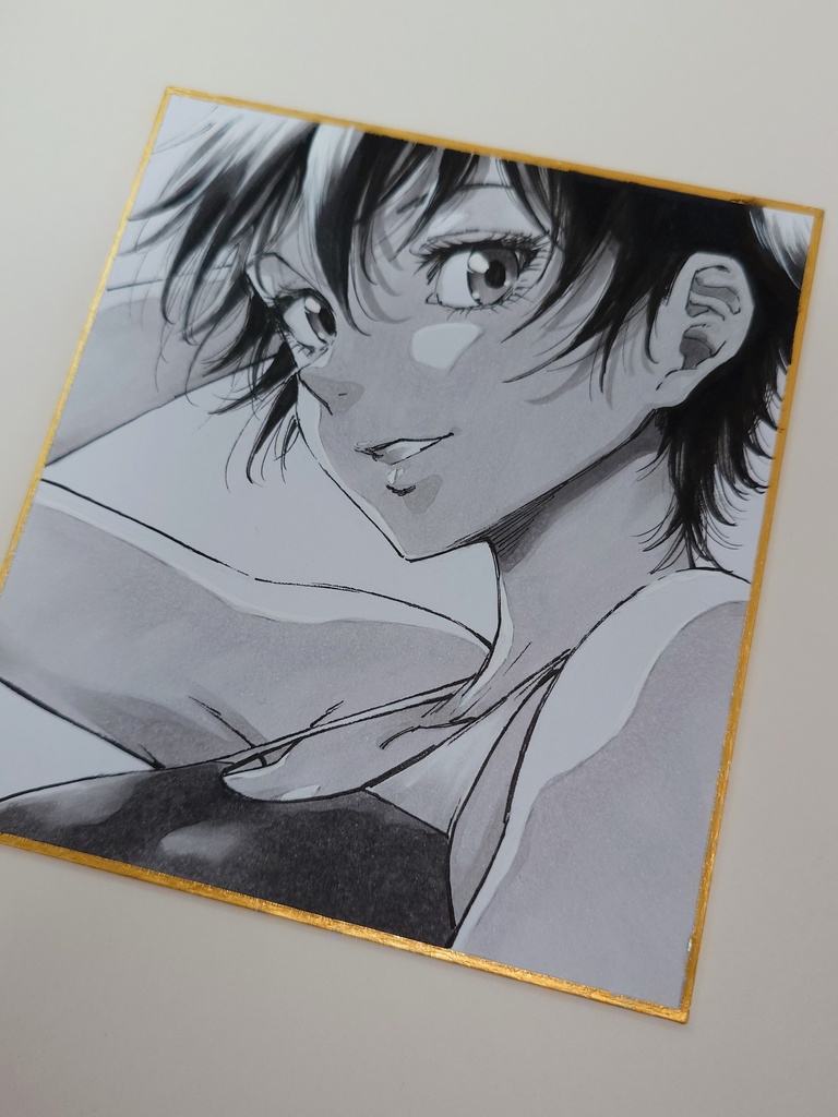 オリジナルイラスト 小色紙