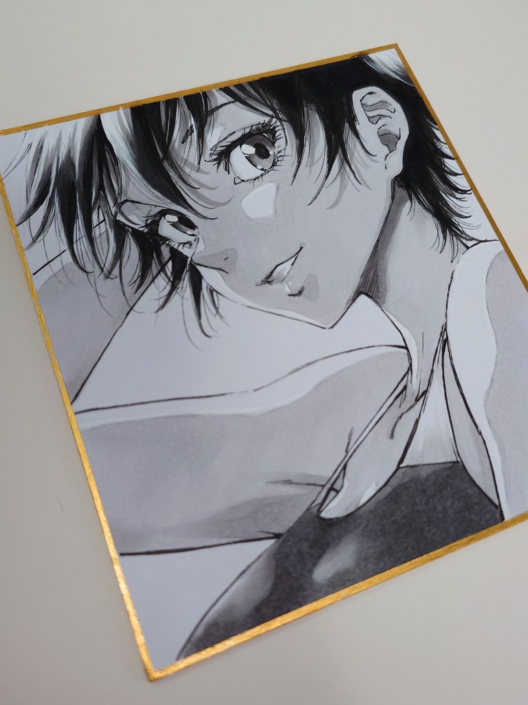 オリジナルイラスト 小色紙
