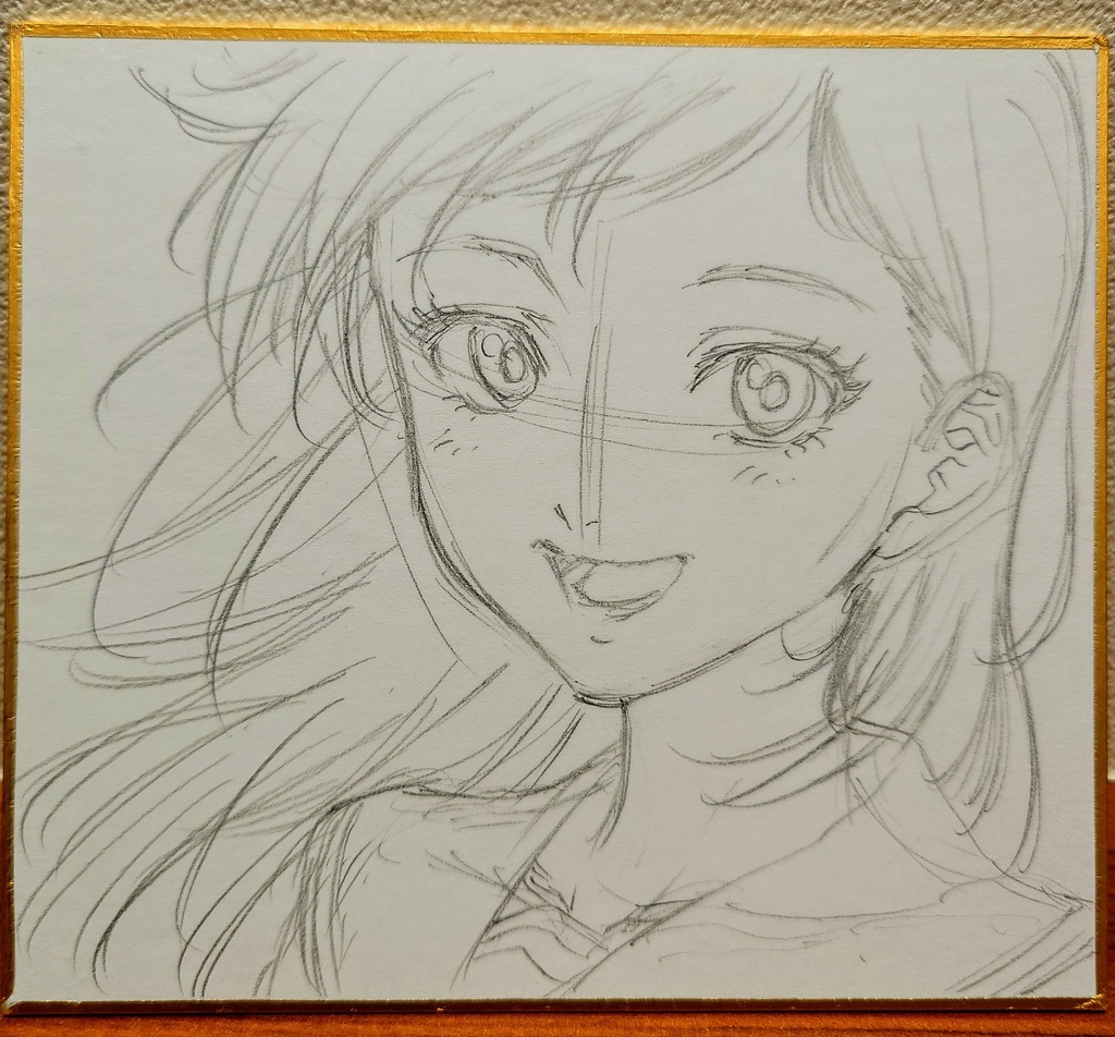 オリジナルイラスト 小色紙
