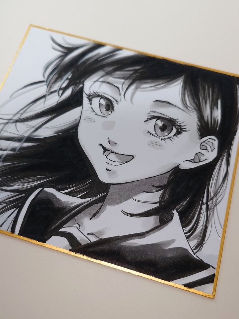 オリジナルイラスト 小色紙