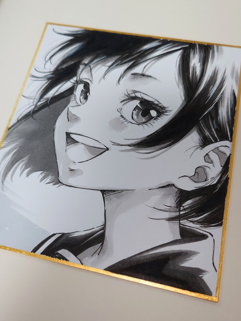 オリジナルイラスト 小色紙