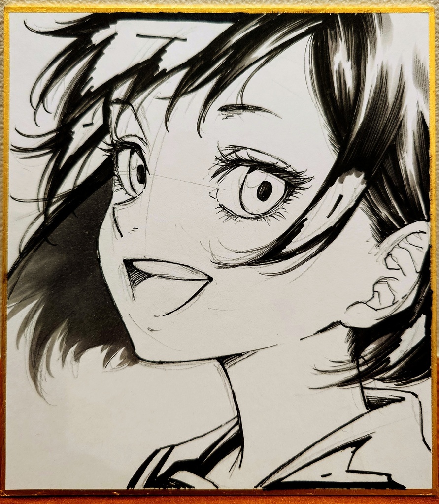 オリジナルイラスト 小色紙