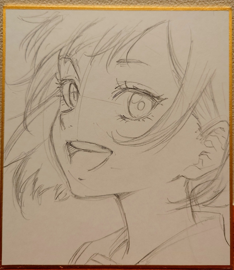 オリジナルイラスト 小色紙