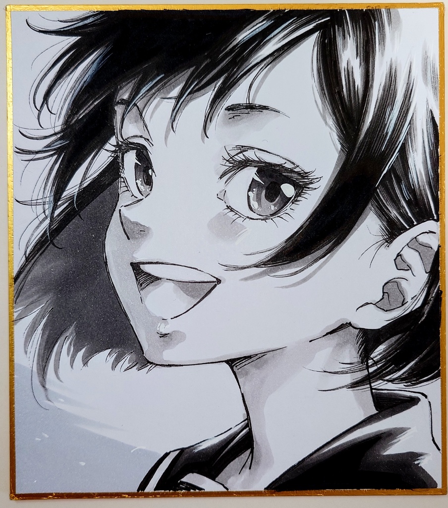 オリジナルイラスト 小色紙