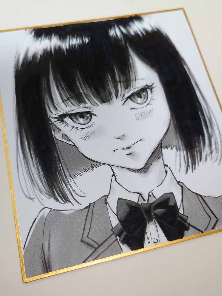 オリジナルイラスト 小色紙