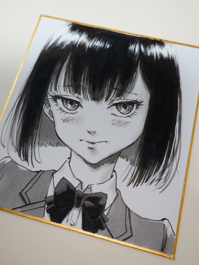 オリジナルイラスト 小色紙