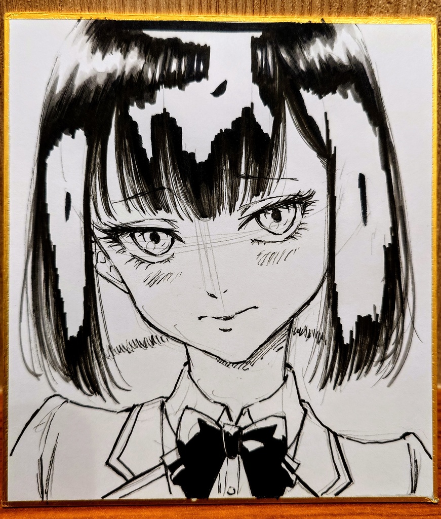 オリジナルイラスト 小色紙