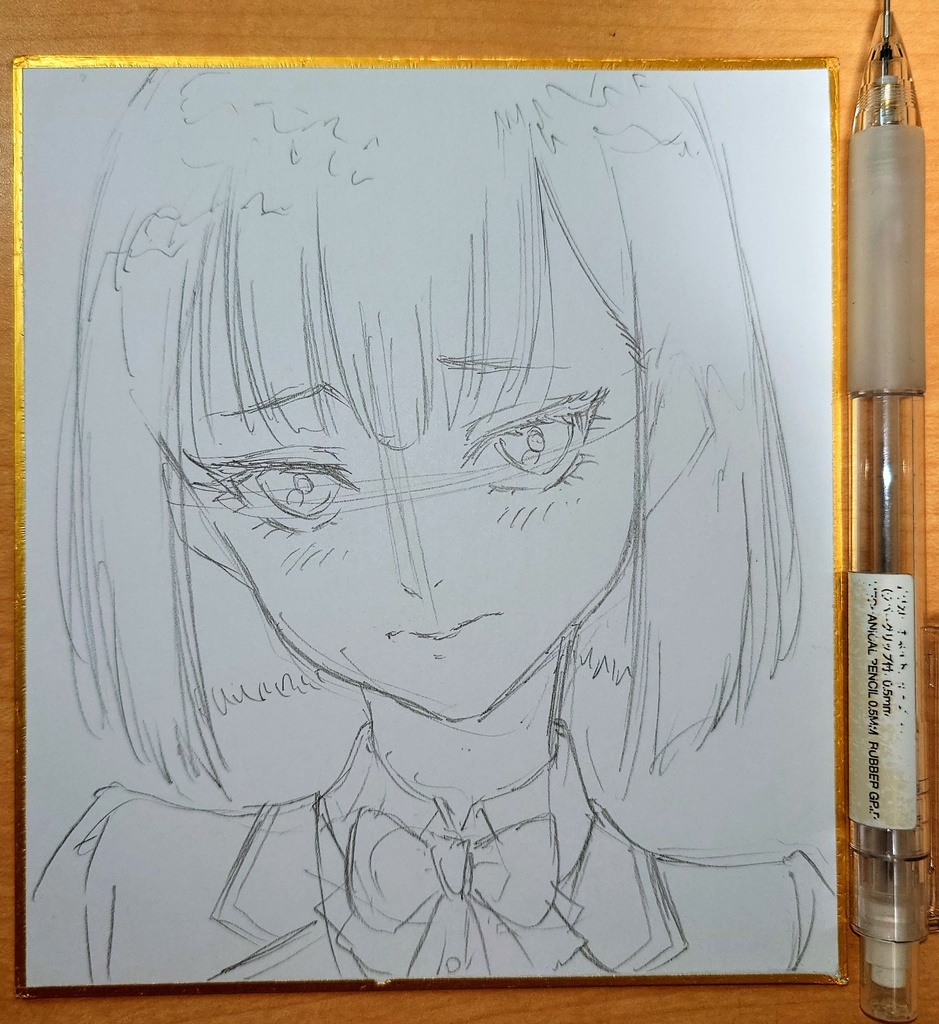 オリジナルイラスト 小色紙