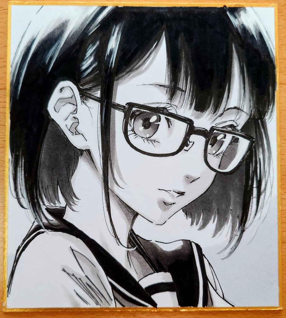 オリジナルイラスト 小色紙