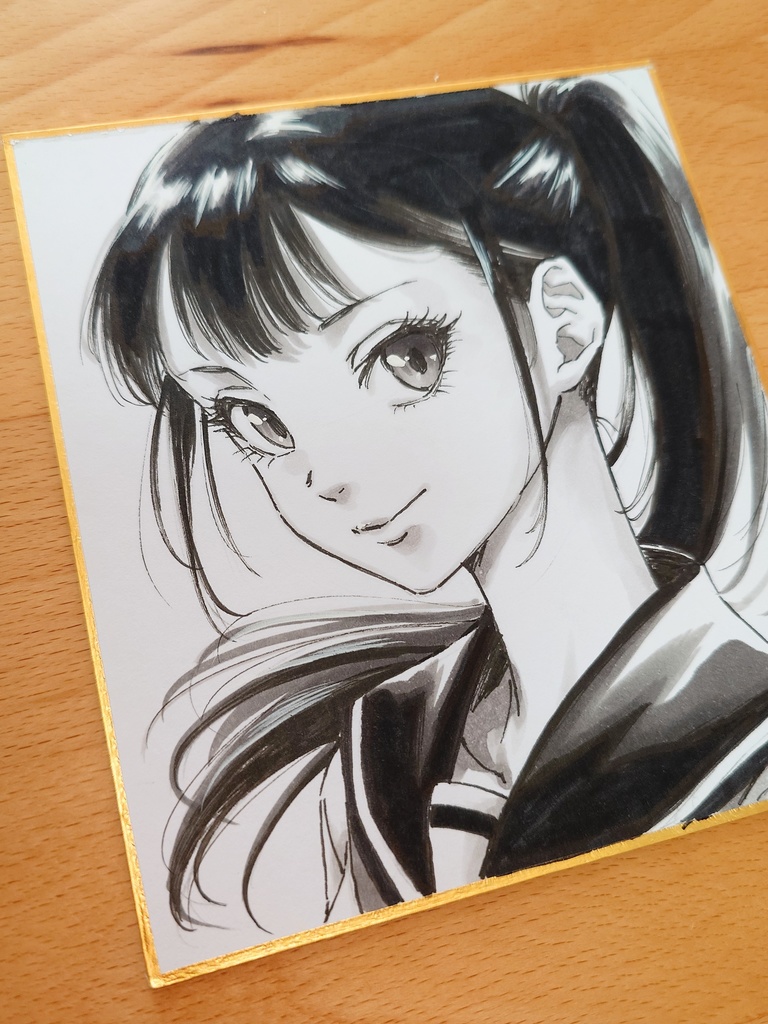 オリジナルイラスト 小色紙