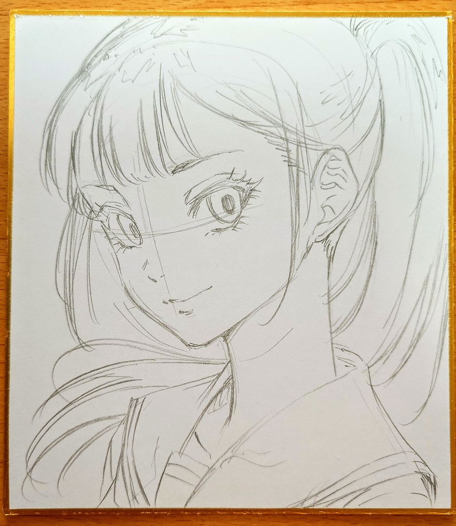 オリジナルイラスト 小色紙