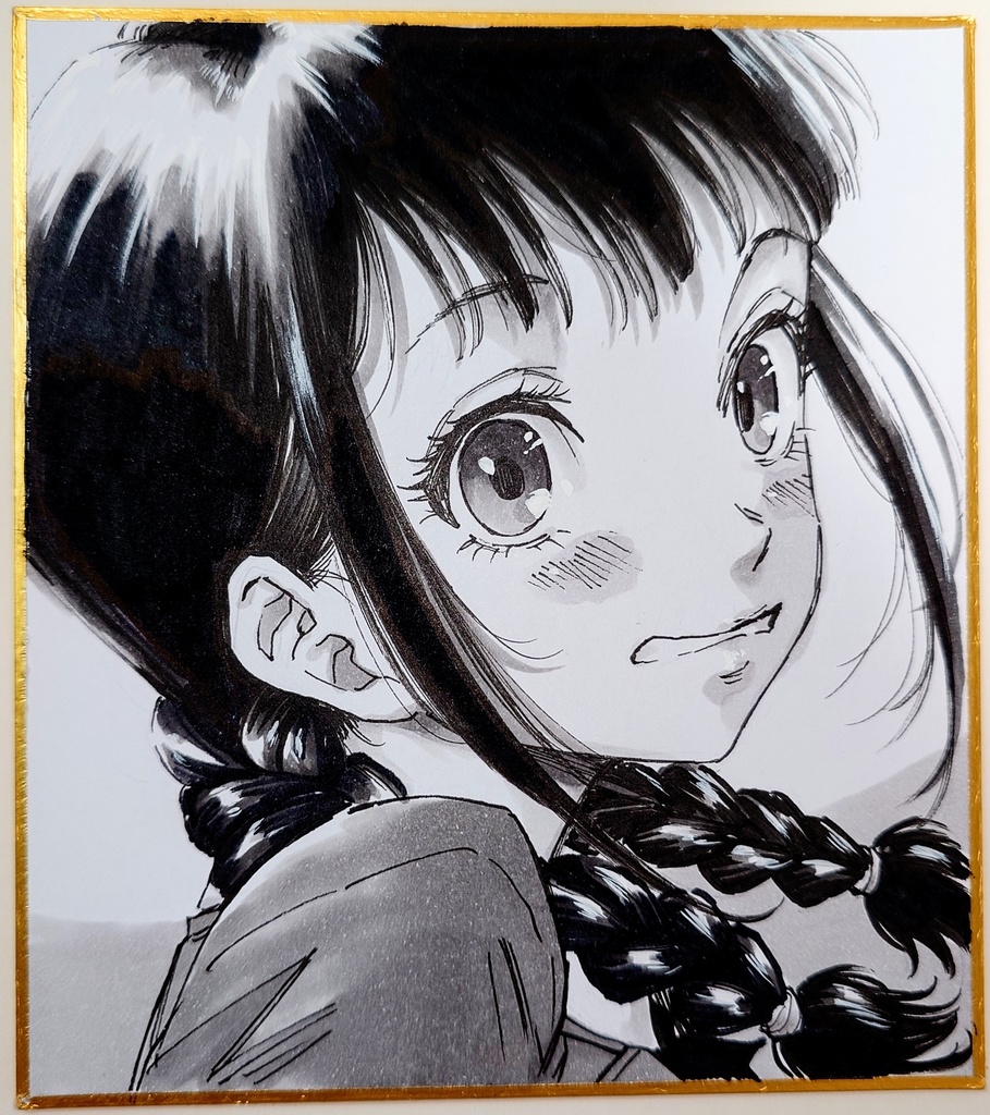 オリジナルイラスト 小色紙