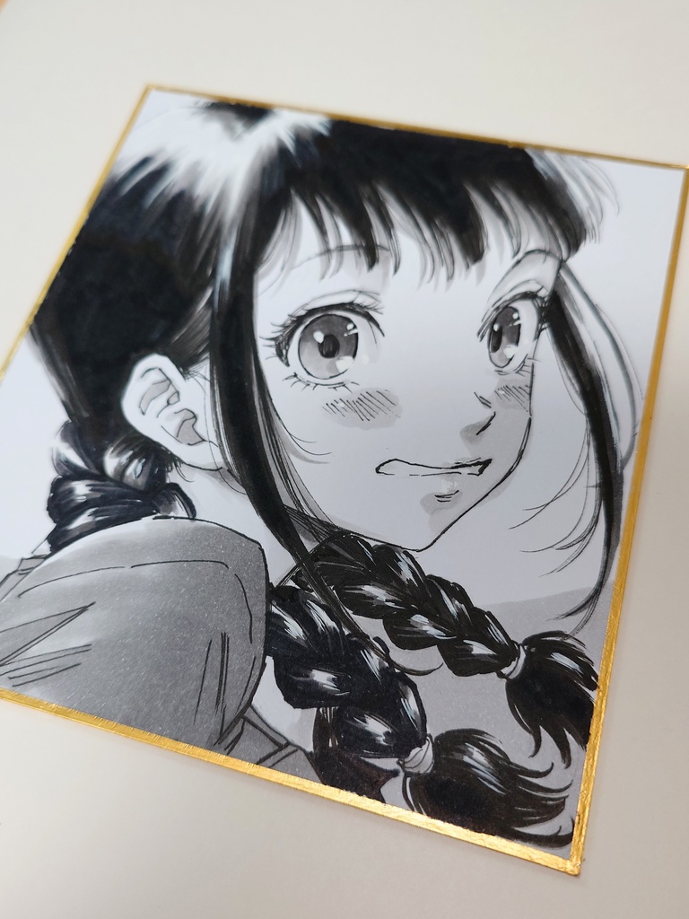 オリジナルイラスト 小色紙