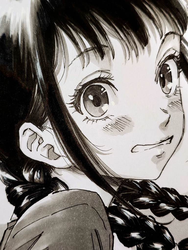 オリジナルイラスト　小色紙