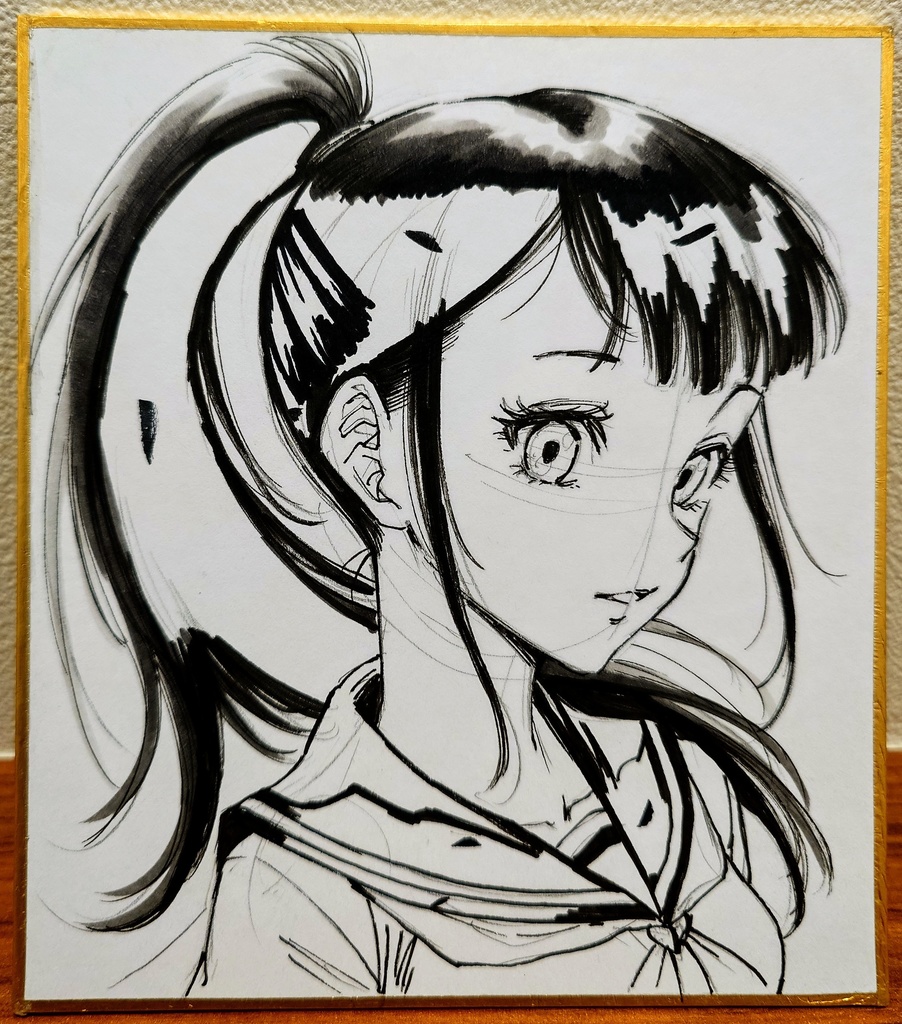 オリジナルイラスト 小色紙