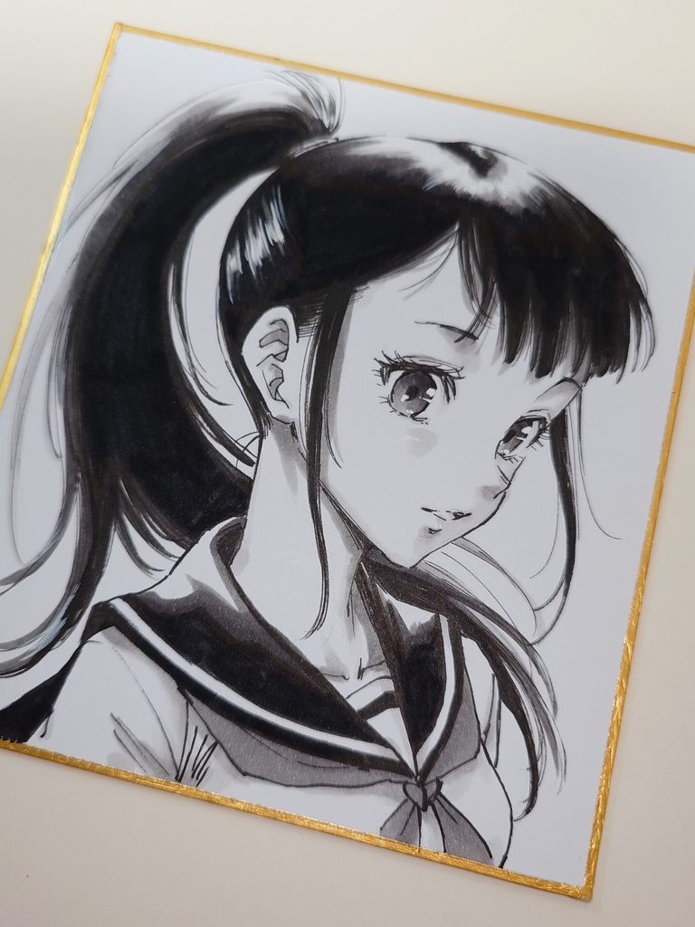 オリジナルイラスト 小色紙