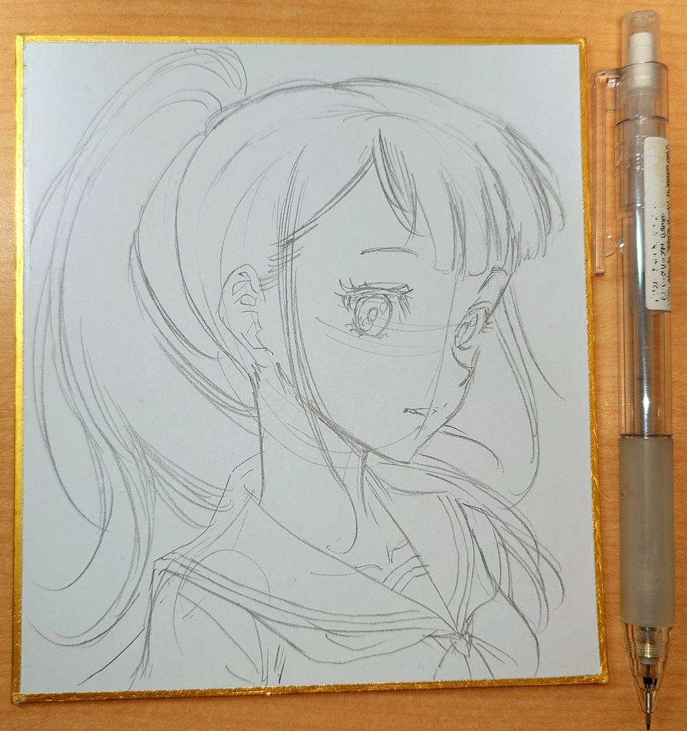 オリジナルイラスト 小色紙