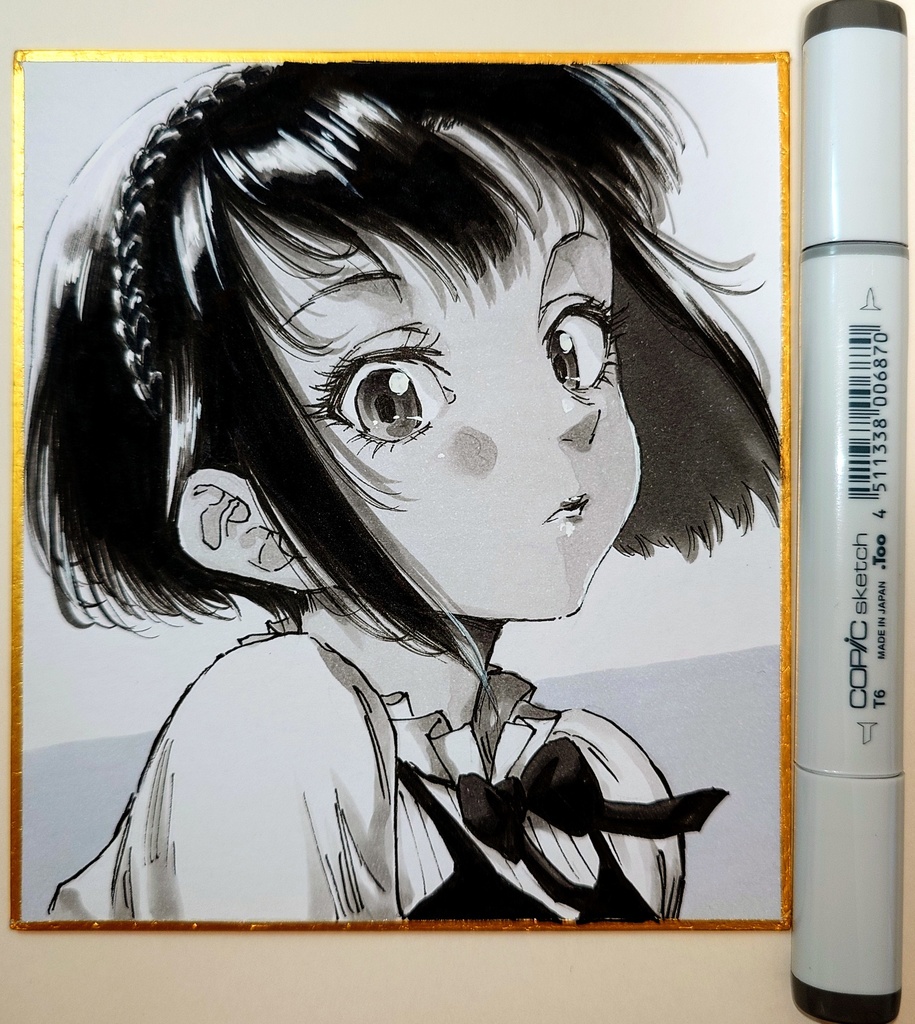 オリジナルイラスト 小色紙