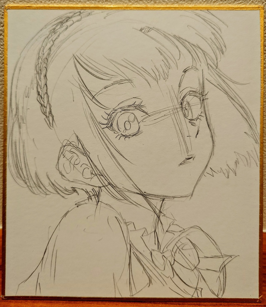 オリジナルイラスト 小色紙